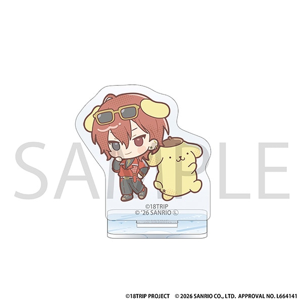 18TRIP ミニアクリルスタンド/西園 練牙×ポムポムプリン サンリオキャラクターズ
