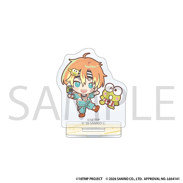 18TRIP ミニアクリルスタンド/五十竹 あく太×けろけろけろっぴ サンリオキャラクターズ