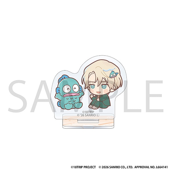 18TRIP ミニアクリルスタンド/北片 來人×ハンギョドン サンリオキャラクターズ