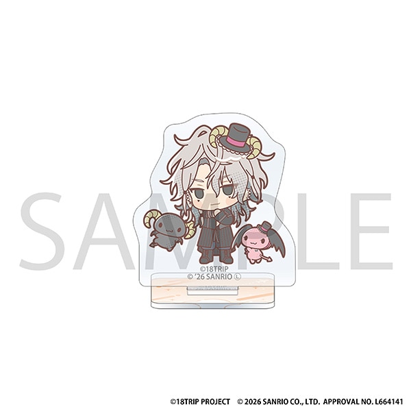 18TRIP ミニアクリルスタンド/百目鬼 潜×ルロロマニック サンリオキャラクターズ