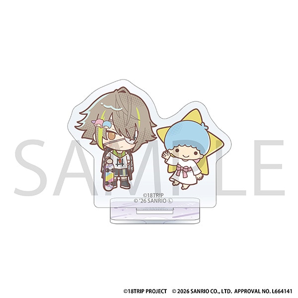 18TRIP ミニアクリルスタンド/白光 琉衣×リトルツインスターズ (キキ) サンリオキャラクターズ
