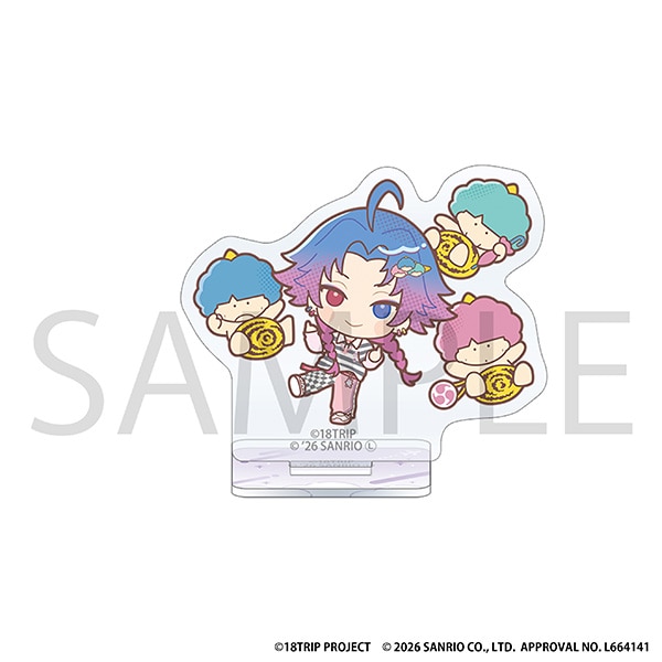 18TRIP ミニアクリルスタンド/夜半 子タろ×ゴロピカドン サンリオキャラクターズ
