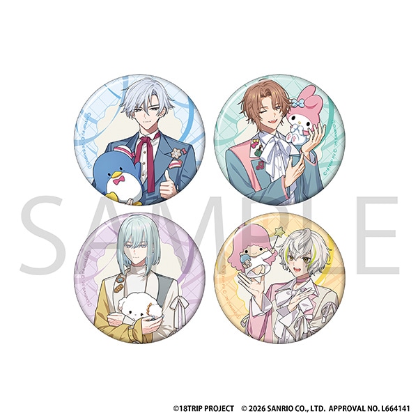 18TRIP 缶バッジセット/サンリオキャラクターズ
