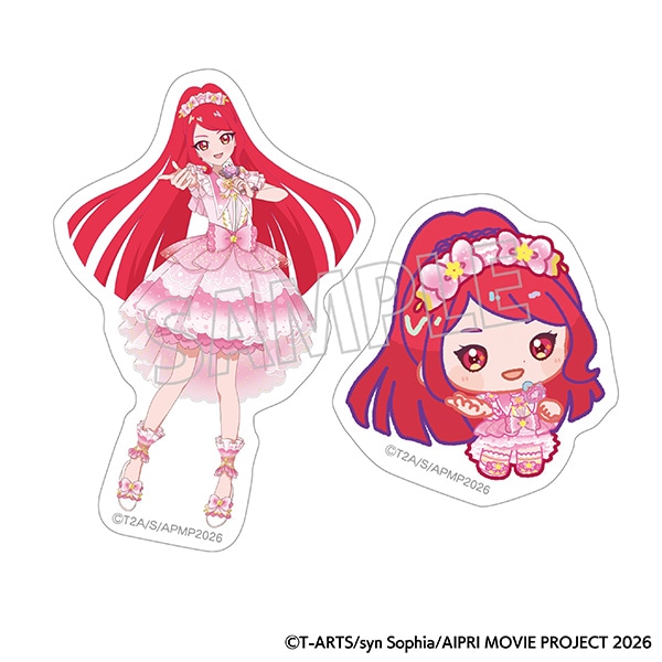 映画ひみつのアイプリ まんかいバズリウムライブ! ステッカーセット/サクラ
