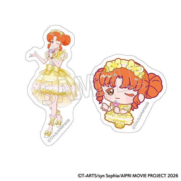 映画ひみつのアイプリ まんかいバズリウムライブ! ステッカーセット/リンリン