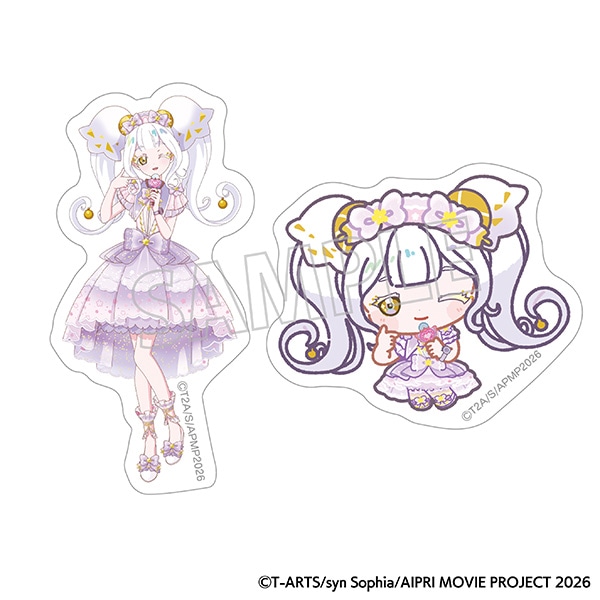 映画ひみつのアイプリ まんかいバズリウムライブ! ステッカーセット/リング