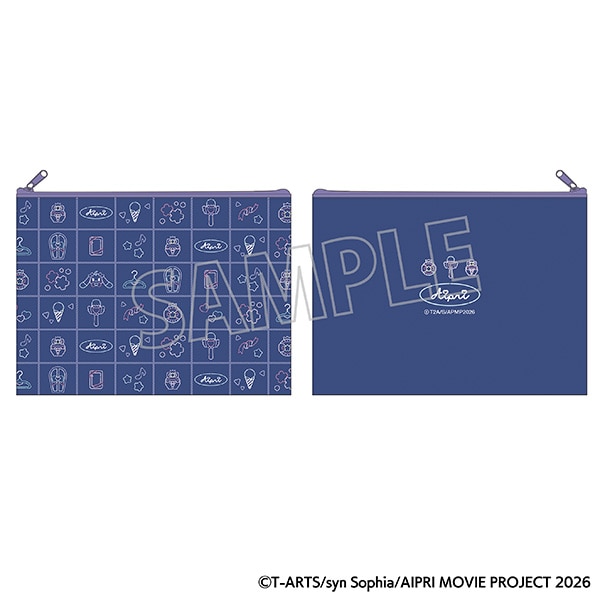 映画ひみつのアイプリ まんかいバズリウムライブ! フラットポーチ