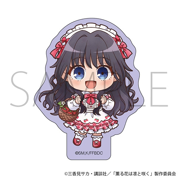 薫る花は凛と咲く　ダイカットステッカー／デフォルメ　和栗薫子　いちごパーティー