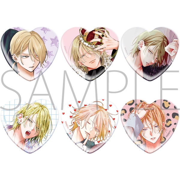 ミユキ蜜蜂 ハート形キャラバッジコレクション/野良猫と狼