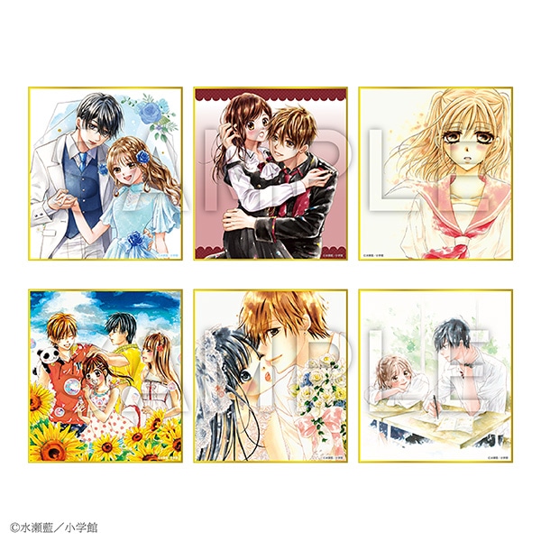 ミニ色紙コレクション 水瀬藍(全6種) 水瀬藍&くまがい杏子画業20周年記念原画展〜みなくま展〜 事後通販