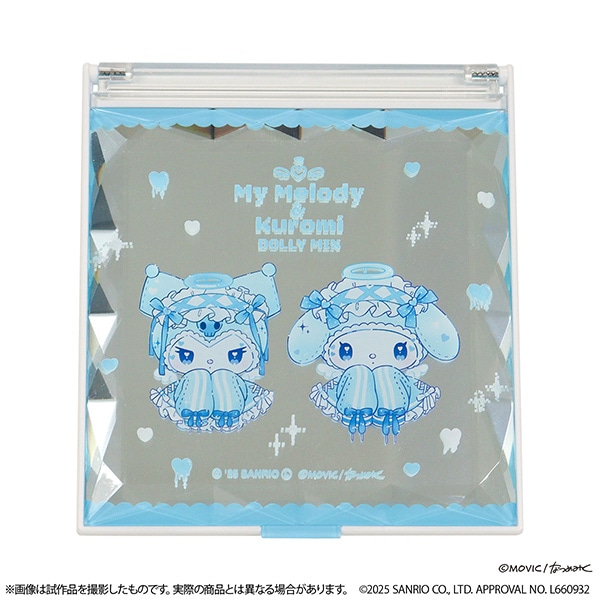 サンリオキャラクターズ　マイメロディ＆クロミ　DOLLY MIX水色天使デザイン　ジュエルミラー