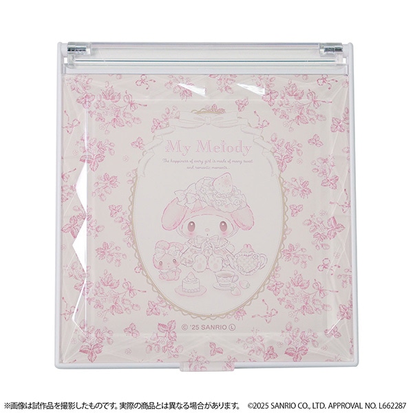 サンリオキャラクターズ　マイメロディ　白いちごのティータイムデザインシリーズ　ジュエルミラー