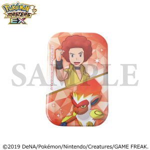 ポケモンマスターズ EX』 スクエア缶バッジ／ルザミーネ＆フェローチェ