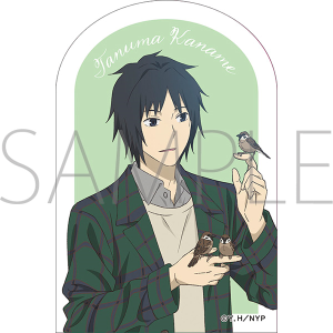 夏目友人帳　缶バッジ　ブロマイド　クリアカード　的場 バースデー記念セット 的場静司【夏目友人帳 アニメ公式