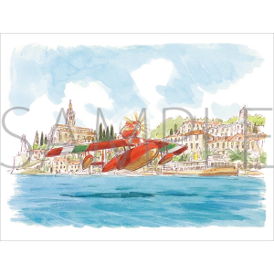 紅の豚 グリーティングカード 水彩画シリーズ 紅の豚