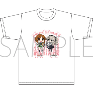 ガールズ＆パンツァー最終章 Tシャツ 西住みほ＆島田愛里寿バースデー