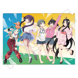続・終物語　京まふ限定　ANIPLEX 物語シリーズ クリアファイル　手ぬぐい アニメ『続・終物語』公開劇場にてクリアファイルが配布決定