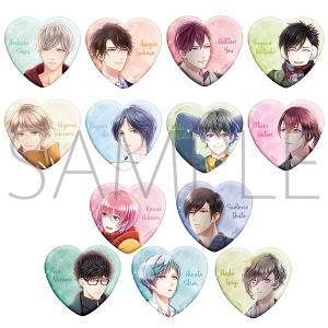貴重　スタンドマイヒーローズ スタマイ　ハート型　缶バッジ 3個セット スタンドマイヒーローズ ハート型キャラバッジコレクション A