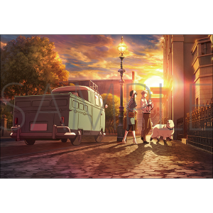 WIT×CLW アニメSPY×FAMILY SHOP ポストカード/くるまでおでけけ<帰り道>