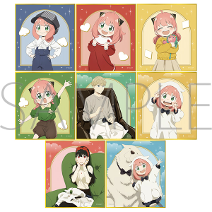 SPY×FAMILY つくば グリッター缶バッジ アーニャ 4点セット