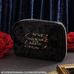 【再販分】悪魔執事と黒い猫 ベロアポーチ/3rd Anniversary
