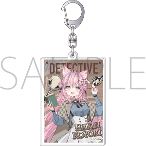 事務所ポスター風 アクリルキーホルダー 博衣こより hololive‐探偵と怪盗、美術館に仕掛けられた謎‐事後通販