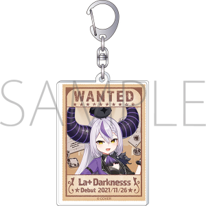 手配書ポスター風 アクリルキーホルダー ラプラス・ダークネス hololive‐探偵と怪盗、美術館に仕掛けられた謎‐事後通販