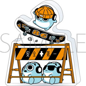 ブルーハムハム ころっと アクリルフィギュア スケボー