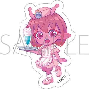 銀河特急 ミルキー☆サブウェイ ダイカットステッカー/チハル