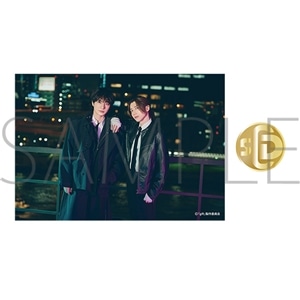 ドラマ「gift」放送記念グッズ ブロマイド付き徽章風ピンズ